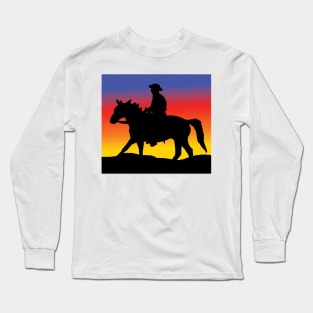 cowboy sunset Long Sleeve T-Shirt